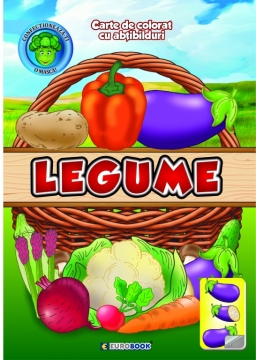 Legume. Carte de colorat cu abțibilduri#1