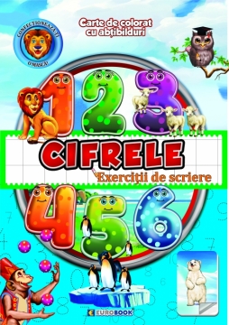 Cifrele. Exercitii de scriere. Abtibilduri A4#1